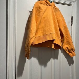 Zara Unisex Vibrant Orange Hoodie Sweatshirt